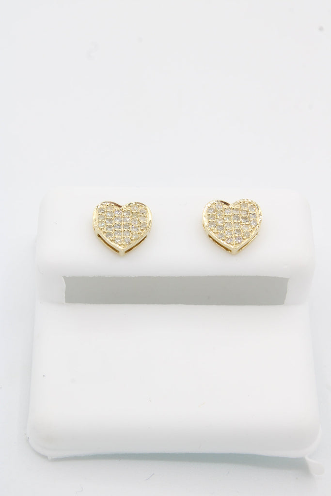 *NEW* 14K 💎💎 (VVS) Heart Diamonds Earrings JTJ™ - Javierthejeweler