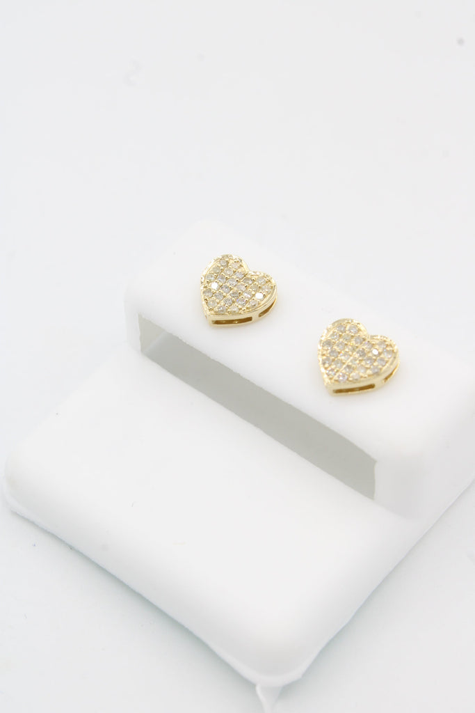 *NEW* 14K 💎💎 (VVS) Heart Diamonds Earrings JTJ™ - Javierthejeweler