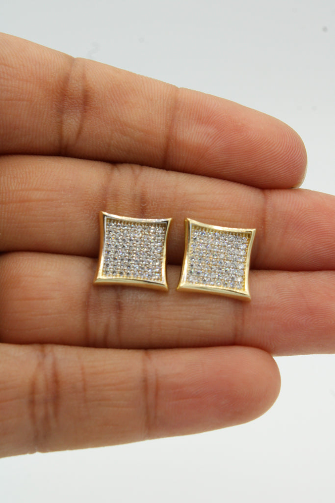 *NEW* 14k Square CZ Earrings - JTJ™ - Javierthejeweler