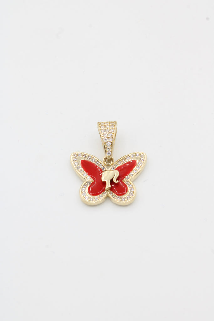 *NEW* 14k Brb Red Butterfly CZ Pendant JTJ™ - Javierthejeweler