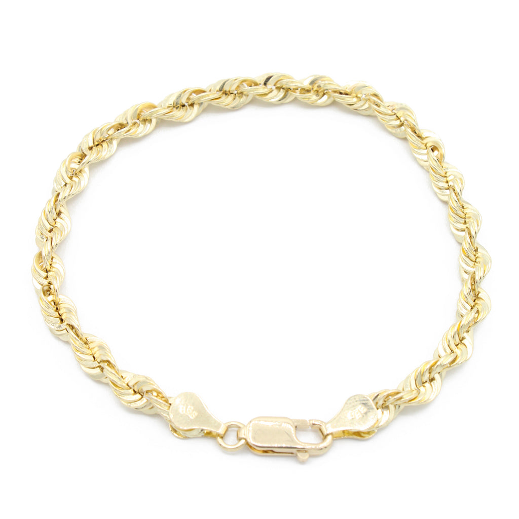 14K Hollow Rope Bracelet (5MM) JTJ™ - Javierthejeweler