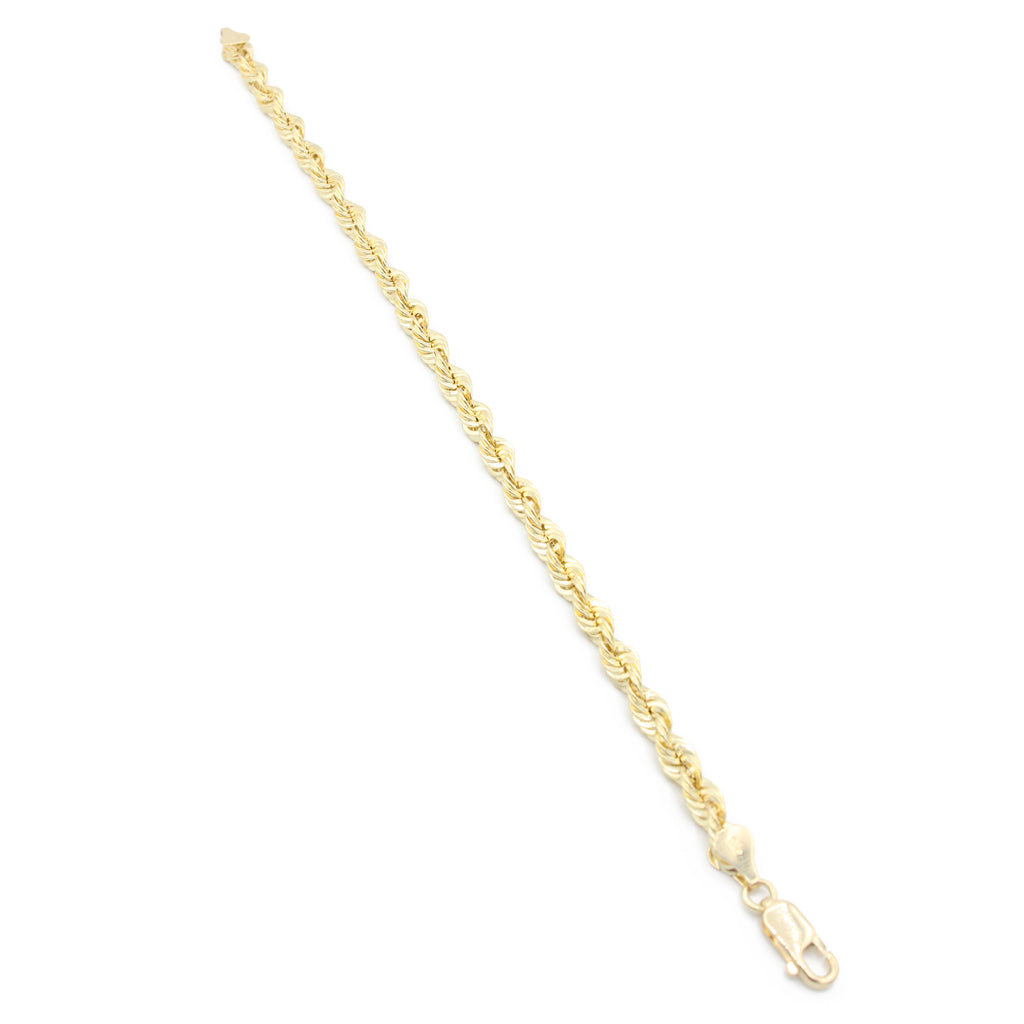 14K Hollow Rope Bracelet (5MM) JTJ™ - Javierthejeweler