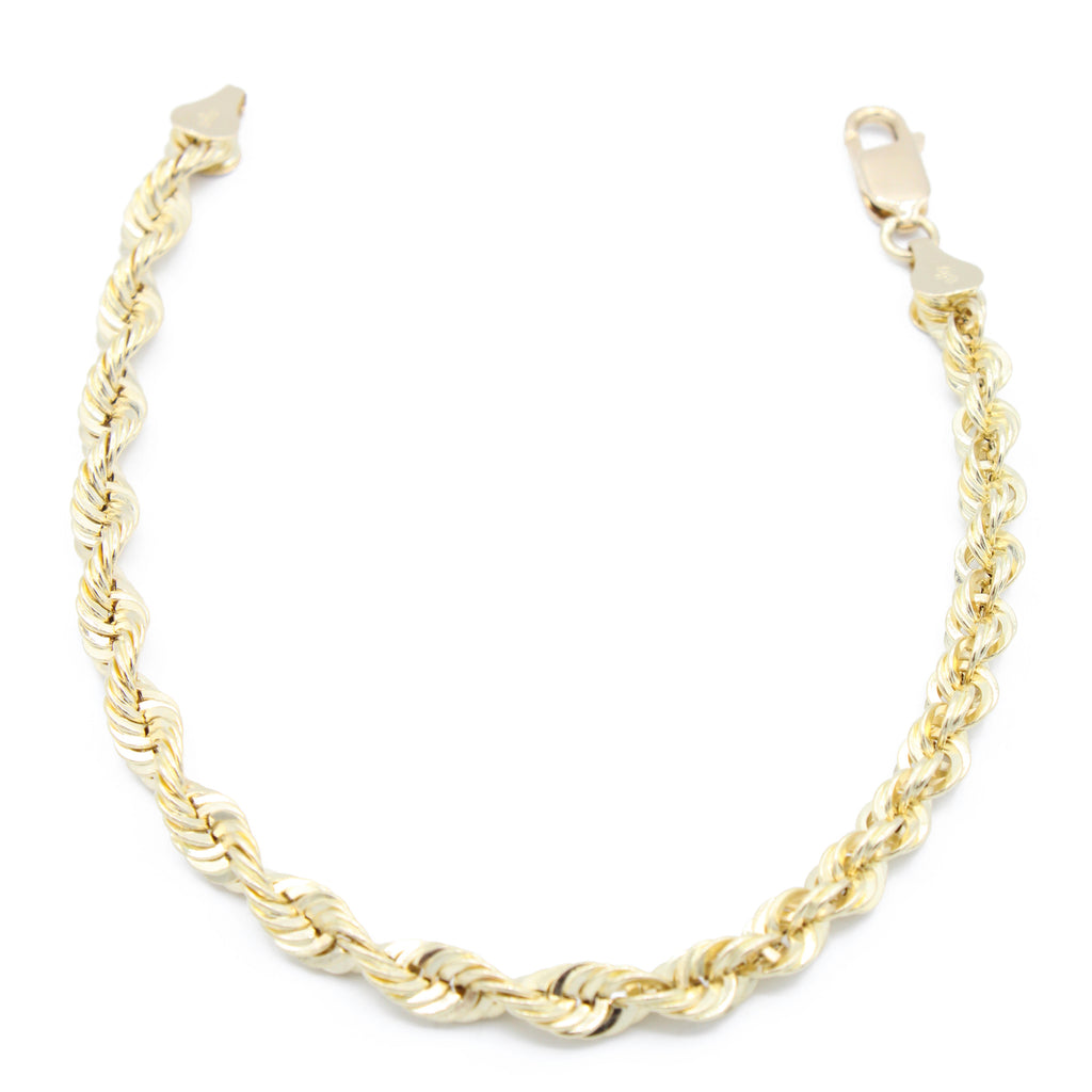 14K Hollow Rope Bracelet (5MM) JTJ™ - Javierthejeweler