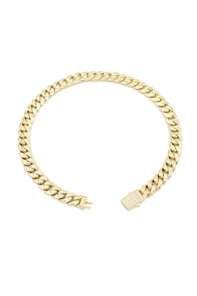 *NEW* 14K Hollow Cuban Ankle Bracelet For Women (7.5MM) + Solid Ankle Bracelet 12" Inches 🤩  JTJ™ - Javierthejeweler