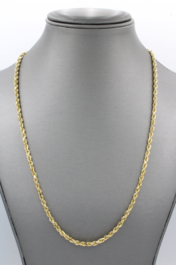 *NEW* 14K SOLID Rope Chain (4MM / 22” inches) JTJ™ - Javierthejeweler