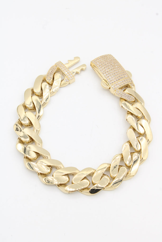 *NEW* 14K Hollow 🇮🇹 ITTALLO Bracelet (15 MM) JTJ™ - Javierthejeweler
