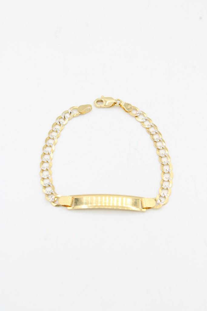 *NEW* 14K 14K SOLID Two Tone Baby Bracelet  👶🏼 For Engraving 👦🏼 👧 JTJ™ - Javierthejeweler