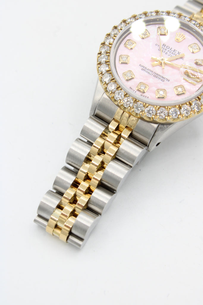 Women Rolex Watch 💎 Diamond Bezel 26MM JTJ™ - Javierthejeweler