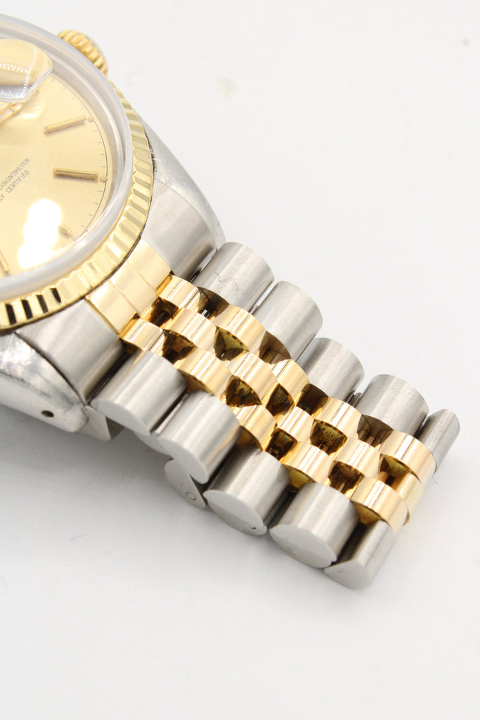 *NEW* Rolex Datejust Two Tone 36MM + 14K 🇮🇹ITTALLO Hollow Choker + Bracelet SET (7mm) 🤩 JTJ™ - Javierthejeweler
