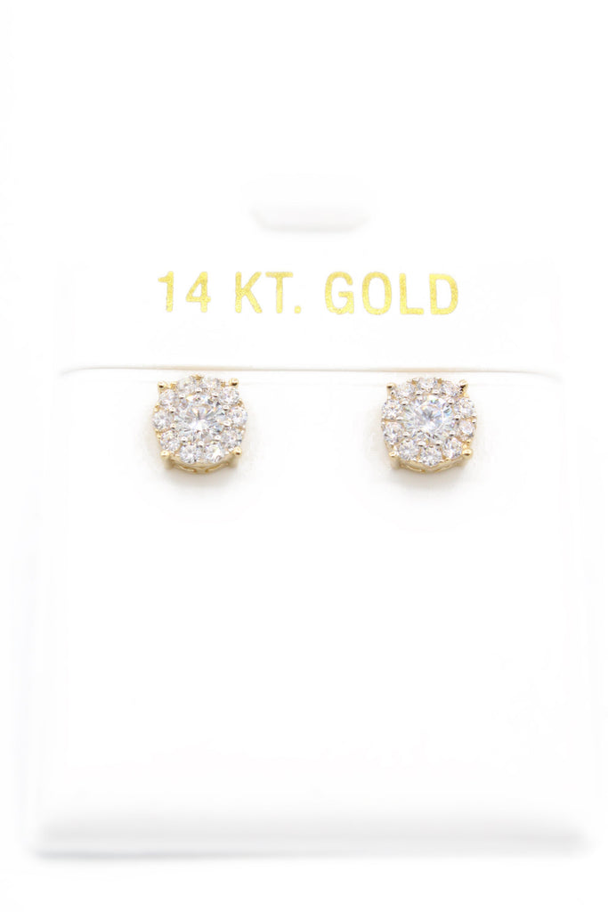 *NEW* 14k CZ Round Earrings JTJ™ - Javierthejeweler