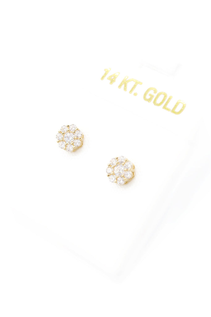 *NEW* 14k Flower Style CZ Earrings JTJ™ - Javierthejeweler