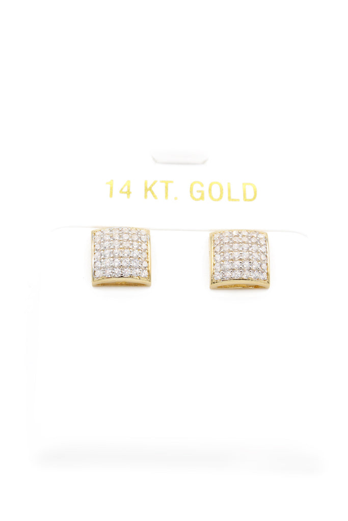 *NEW* 14k M Square CZ Earrings JTJ™ - Javierthejeweler