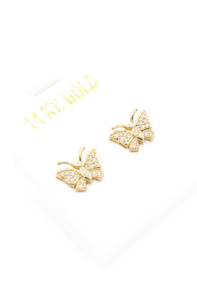 *NEW* 14k Butterfly CZ Earrings JTJ™ - Javierthejeweler