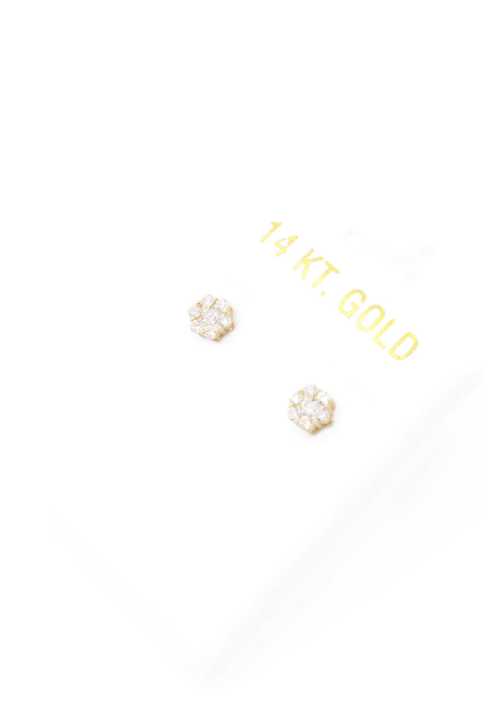 *NEW* 14k Flower Fancy CZ Earrings JTJ™ - Javierthejeweler