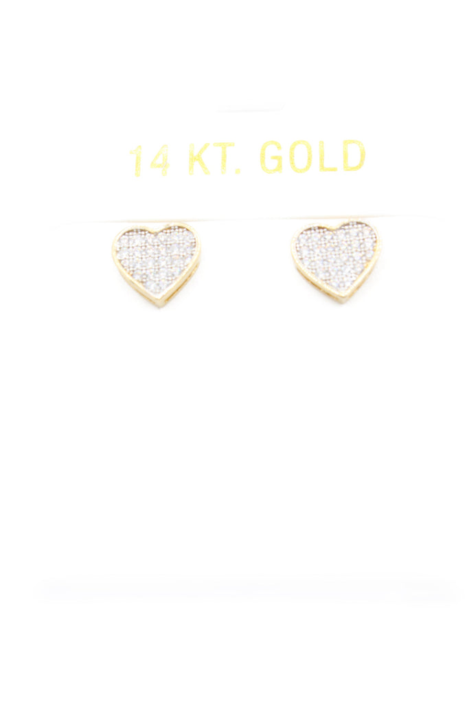 *NEW* 14K Heart CZ Earrings - JTJ™ - Javierthejeweler