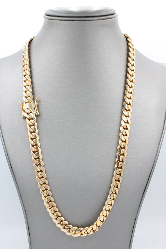*NEW* 14k Cuban Miami SOLID Chain (10.8MM / 24” inches) JTJ™ - Javierthejeweler