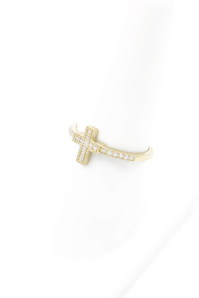 *NEW* 14K Women's Cross Diamond VVS 💎 Ring JTJ™ - Javierthejeweler