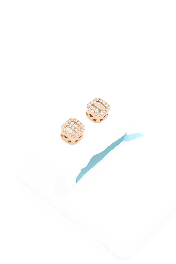 *NEW* 14K 💎💎 (VS) Square Baguette Diamonds Earrings JTJ™ - Javierthejeweler