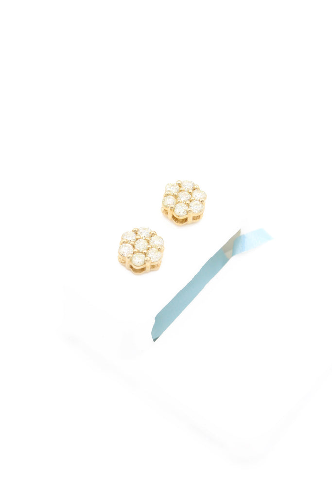 *NEW* 14k (M) Flower 💎 Diamonds 💎 VS Earrings JTJ™ - - Javierthejeweler