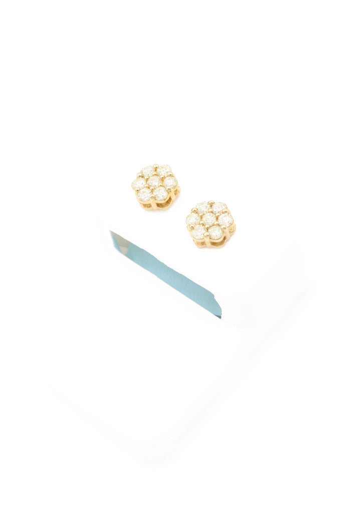 *NEW* 14k (M) Flower 💎 Diamonds 💎 VS Earrings JTJ™ - - Javierthejeweler