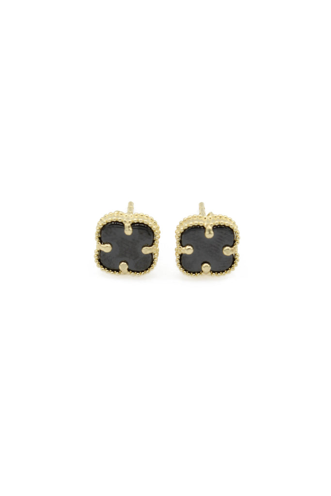 *NEW* 14K Black Clover Earrings (S) JTJ™ - Javierthejeweler