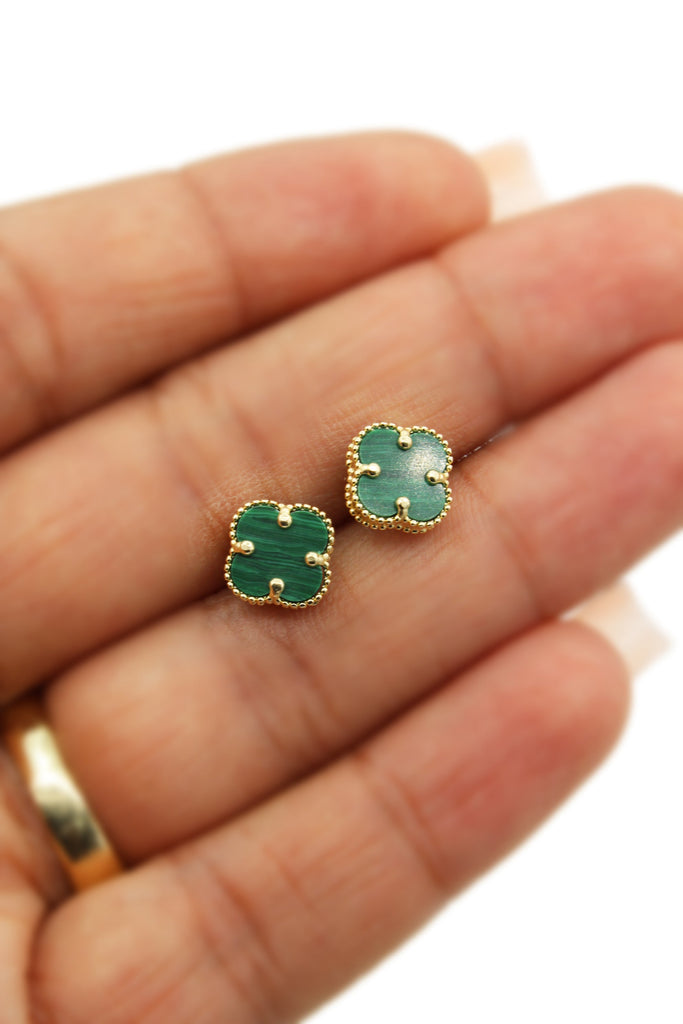 *NEW* 14K Green Clover Earrings (S) JTJ™ - Javierthejeweler