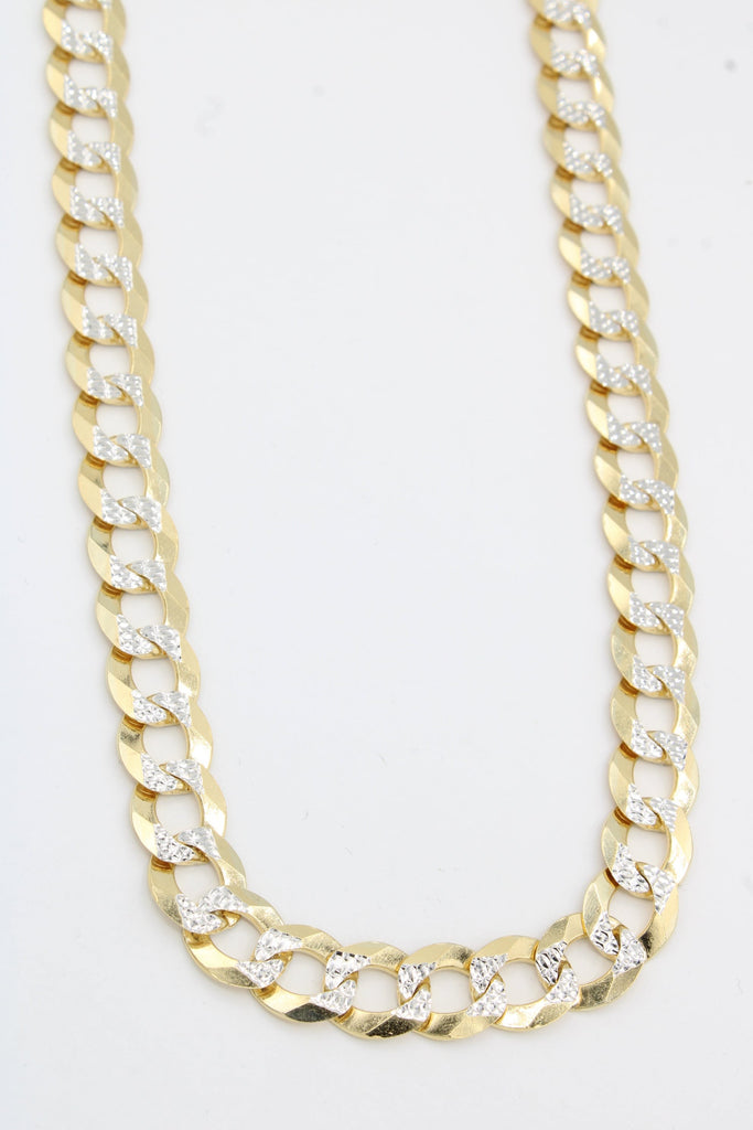 *NEW* 14K Solid Cuban Curb Two Tone Chain (11 mm - 24” Inches) JTJ™ - - Javierthejeweler