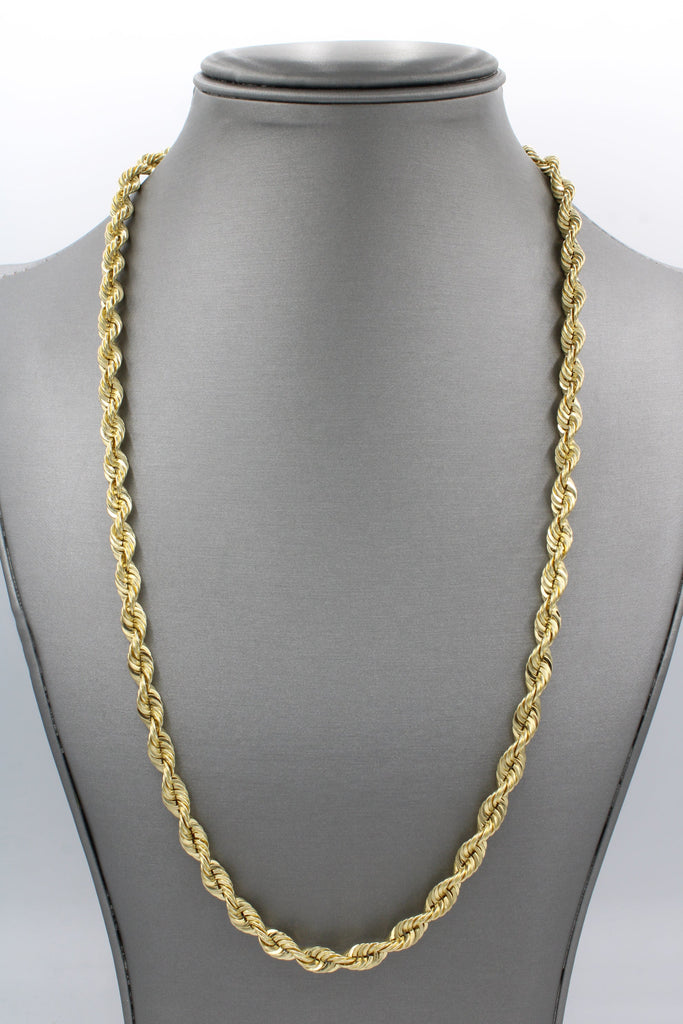 *NEW* 14k Hollow Rope Chain (6.2MM / 24” Inches) JTJ™ - Javierthejeweler