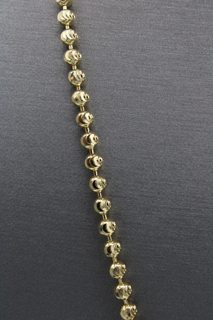 *NEW* 14K Gold Moon Cut Chain (3MM- 24” inches) JTJ™- - Javierthejeweler