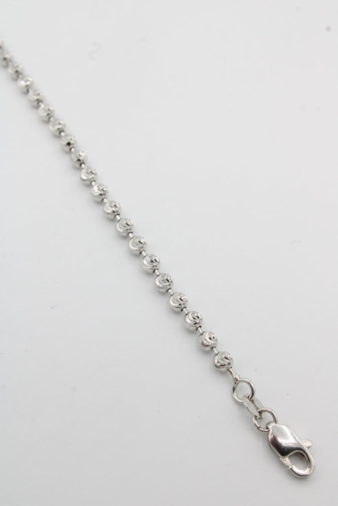 *NEW* 14K Moon Cut Bracelet White (2.5MM) JTJ™ - - Javierthejeweler