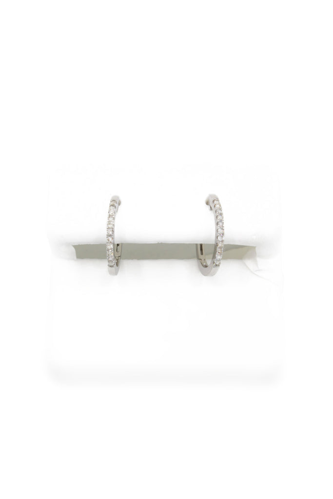 *NEW* 14K 💎💎 (VVS) White HOOPS Diamonds Earrings 🤯 JTJ™ - Javierthejeweler