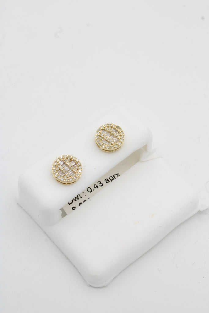 *NEW* 14K 💎💎 (VS) Round Baguette Diamonds Earrings JTJ™ - Javierthejeweler