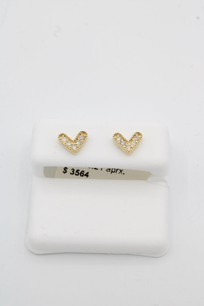 *NEW* 14K 💎💎 (VS) Heart Diamonds Earrings JTJ™ - Javierthejeweler