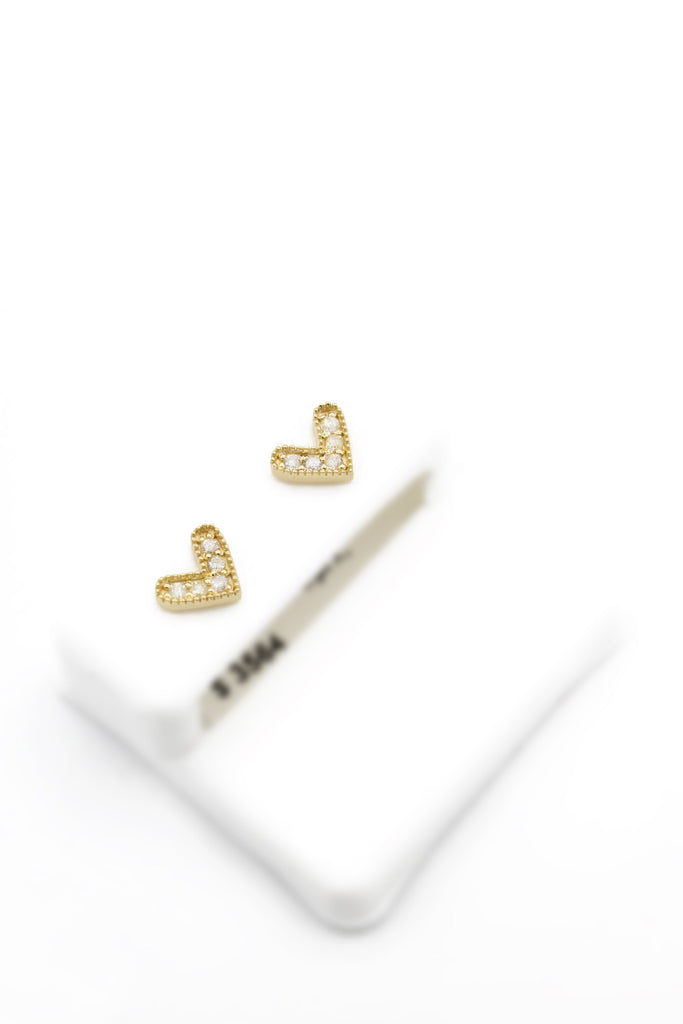 *NEW* 14K 💎💎 (VS) Heart Diamonds Earrings JTJ™ - Javierthejeweler
