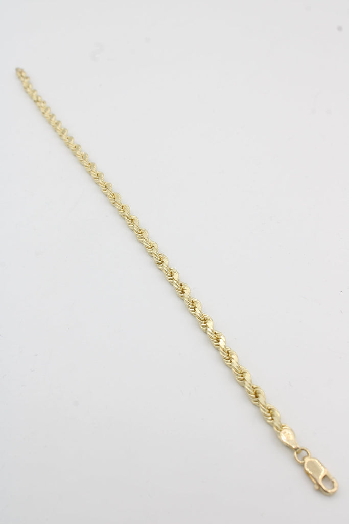 *NEW* 14K Hollow Rope Bracelet Solid (3.8MM - 8"Inches) -JTJ™ - Javierthejeweler