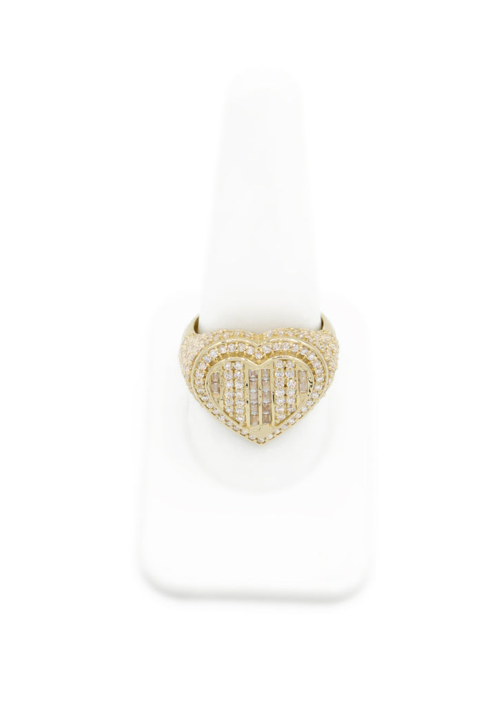 *NEW* 14K Cz Baguette Heart Ring JTJ™ - - Javierthejeweler