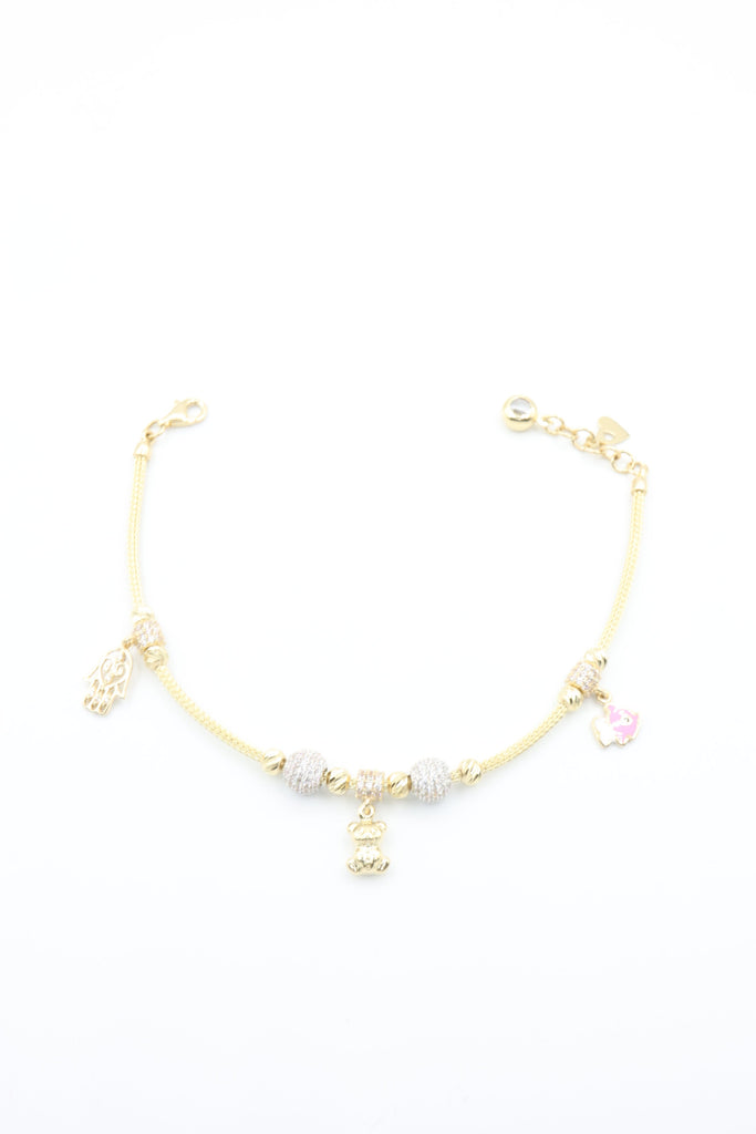 *NEW* 14k Charm Bracelet ✋🧸🐠JTJ™ - Javierthejeweler