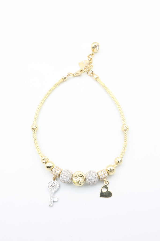 *NEW* 14k Charm Bracelet 🗝️♥️ JTJ™ - Javierthejeweler