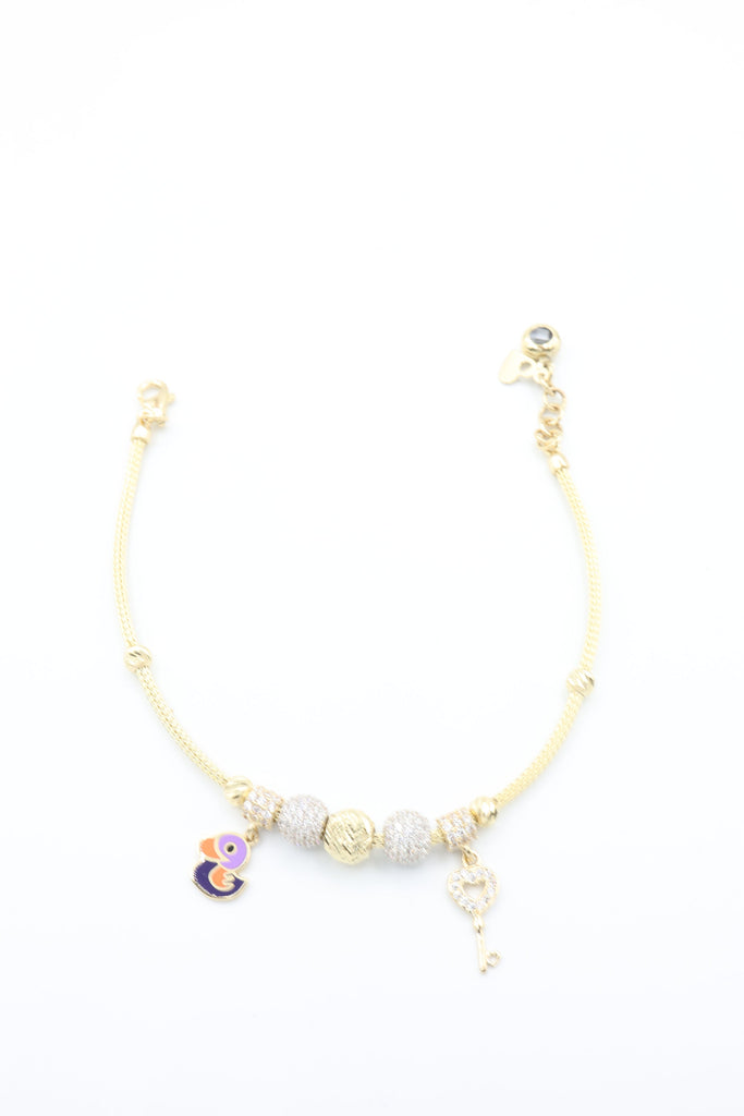 *NEW* 14k Charm Bracelet 🗝️🦆JTJ™ - Javierthejeweler