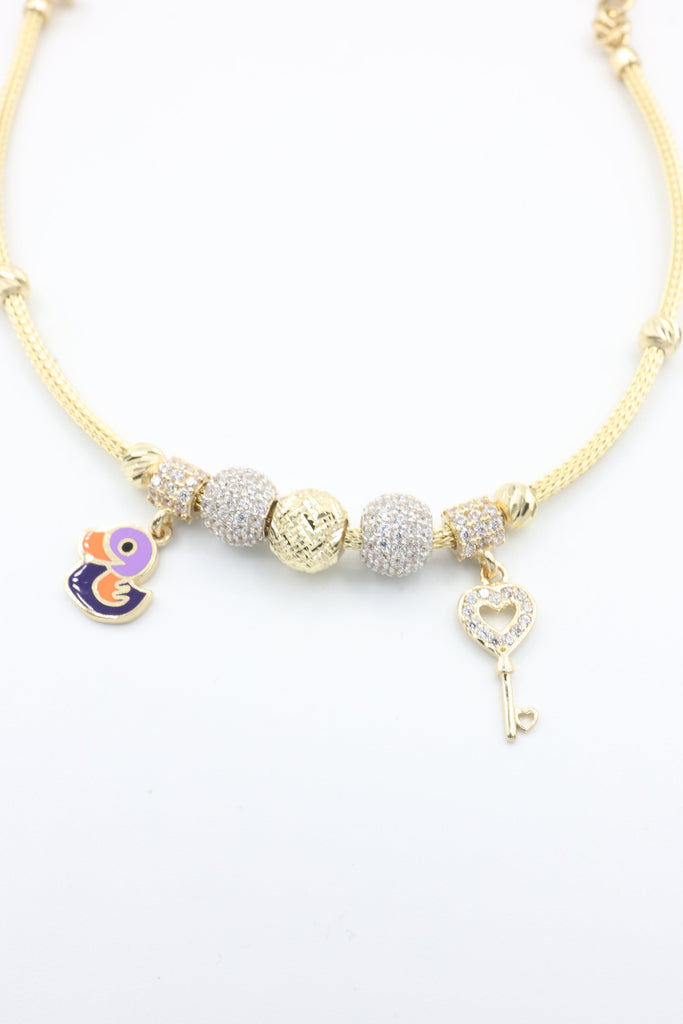 *NEW* 14k Charm Bracelet 🗝️🦆JTJ™ - Javierthejeweler