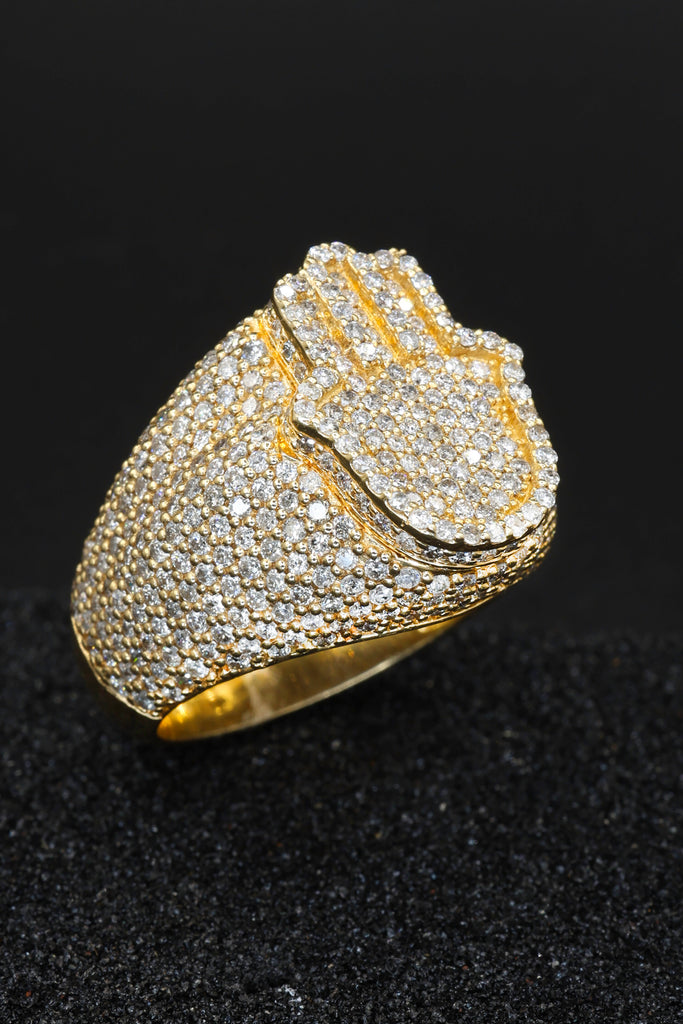 *NEW* 14k Men's Hamsa Diamond Ring 💎 JTJ™ - Javierthejeweler