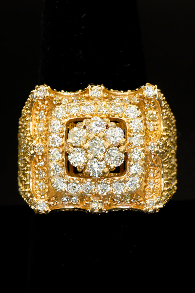 *NEW* 14k Men's Square  Diamond Ring 💎 JTJ™ - Javierthejeweler