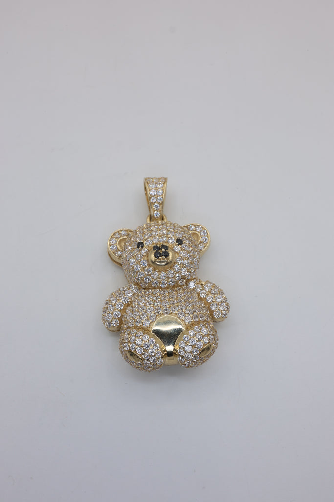 *NEW* 14k Teddy Bear Pendant CZ (Big)JTJ™ - Javierthejeweler