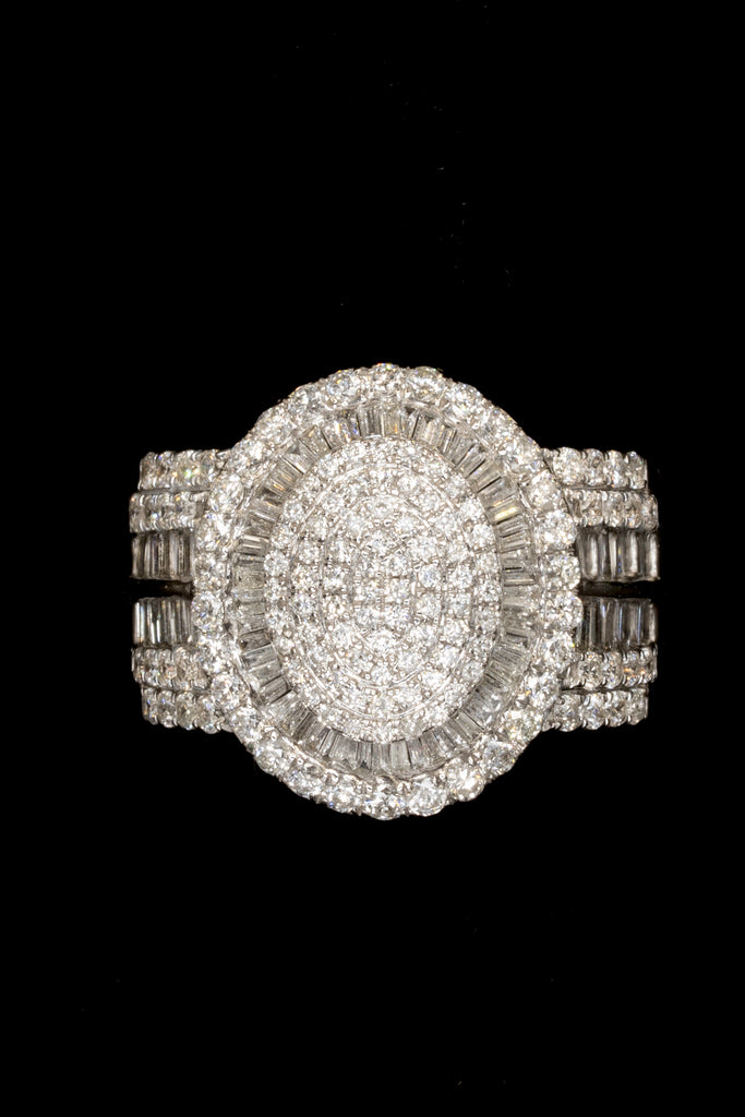 *NEW* 14k Men's Oval Diamond Ring (baguette) 💎 JTJ™ - Javierthejeweler