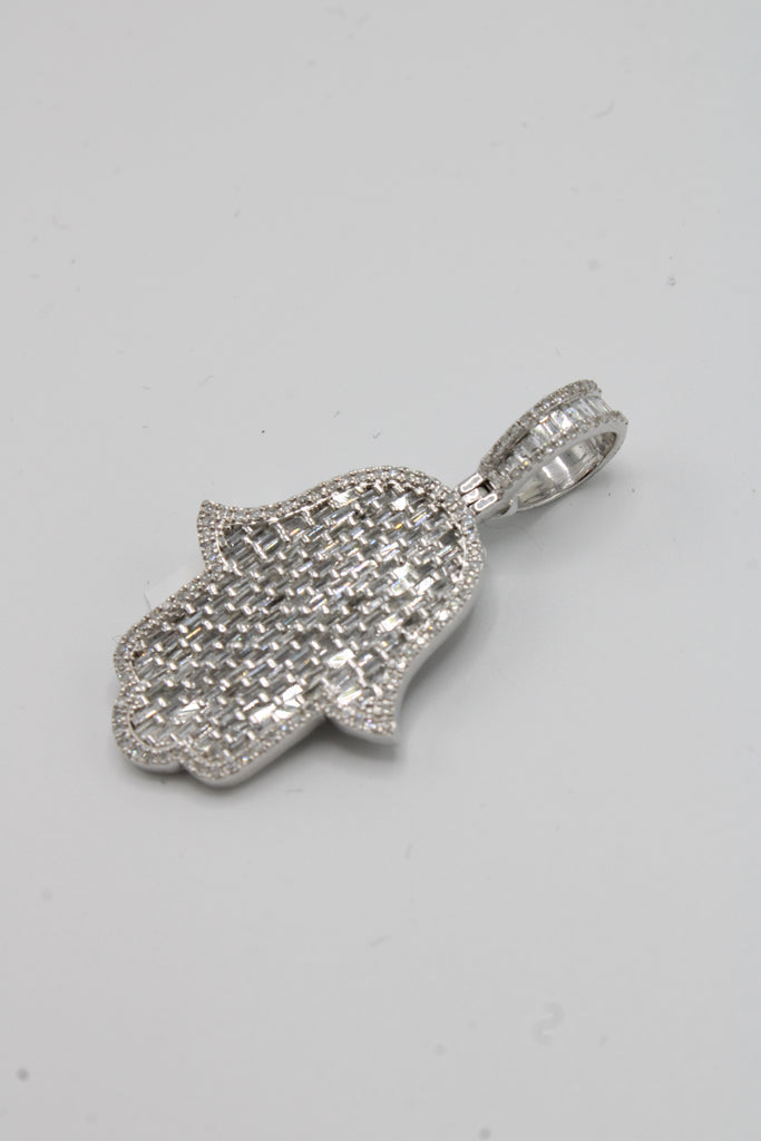 *NEW* 14K Hamsa Baguette Diamond 💎 Pendant JTJ™ - Javierthejeweler