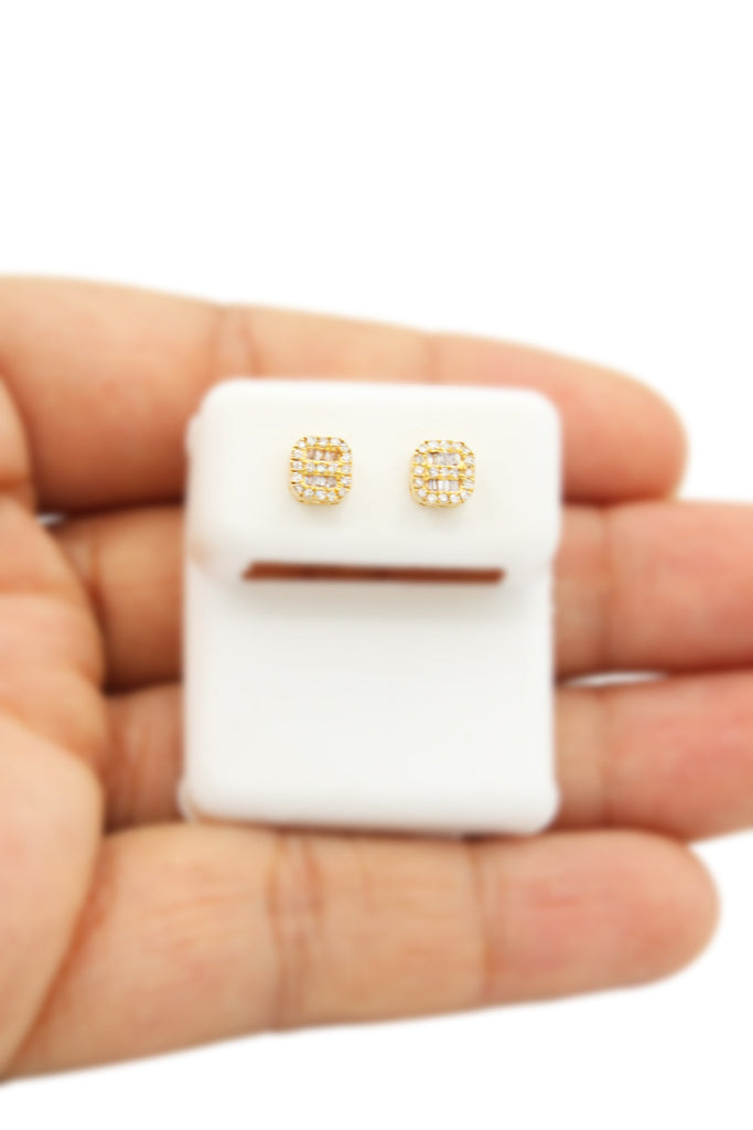 *NEW* 14K 💎💎 (VVS) Square Diamonds Earrings JTJ™ - Javierthejeweler