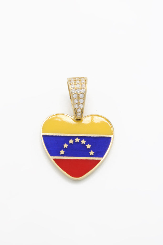 *NEW* 14K Venezuela Heart Flag Pendant JTJ™ - Javierthejeweler