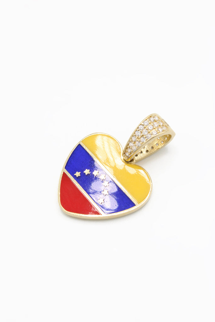 *NEW* 14K Venezuela Heart Flag Pendant JTJ™ - Javierthejeweler