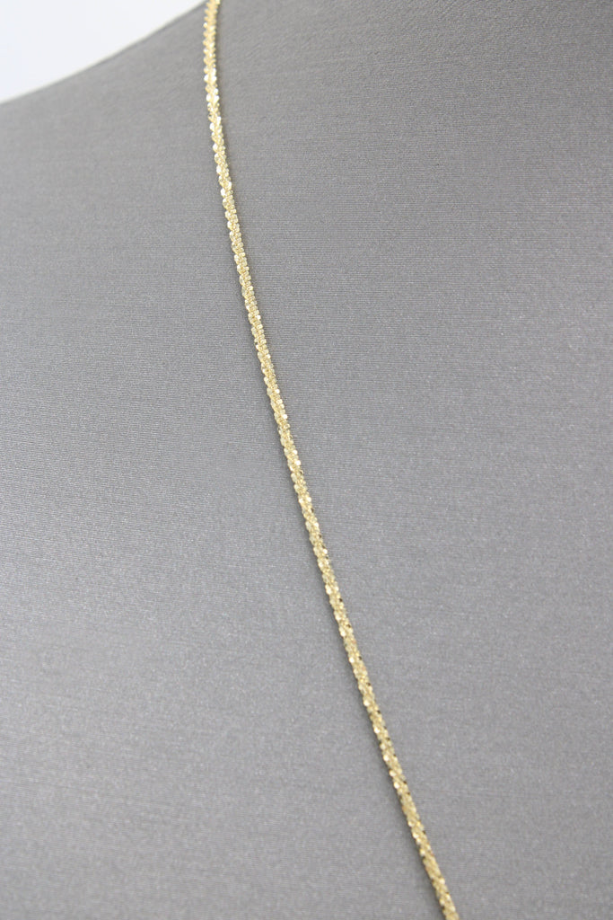 *NEW* 14k Initial Pendant W/ Rope Diamond Cut Chain (18” Inches) JTJ™ - Javierthejeweler