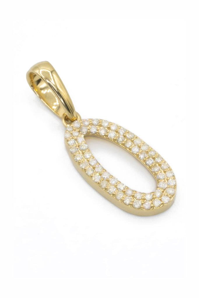 *NEW* 14K Initial O Pendant 💎VVS Diamonds💎 (Small) JTJ™ - Javierthejeweler